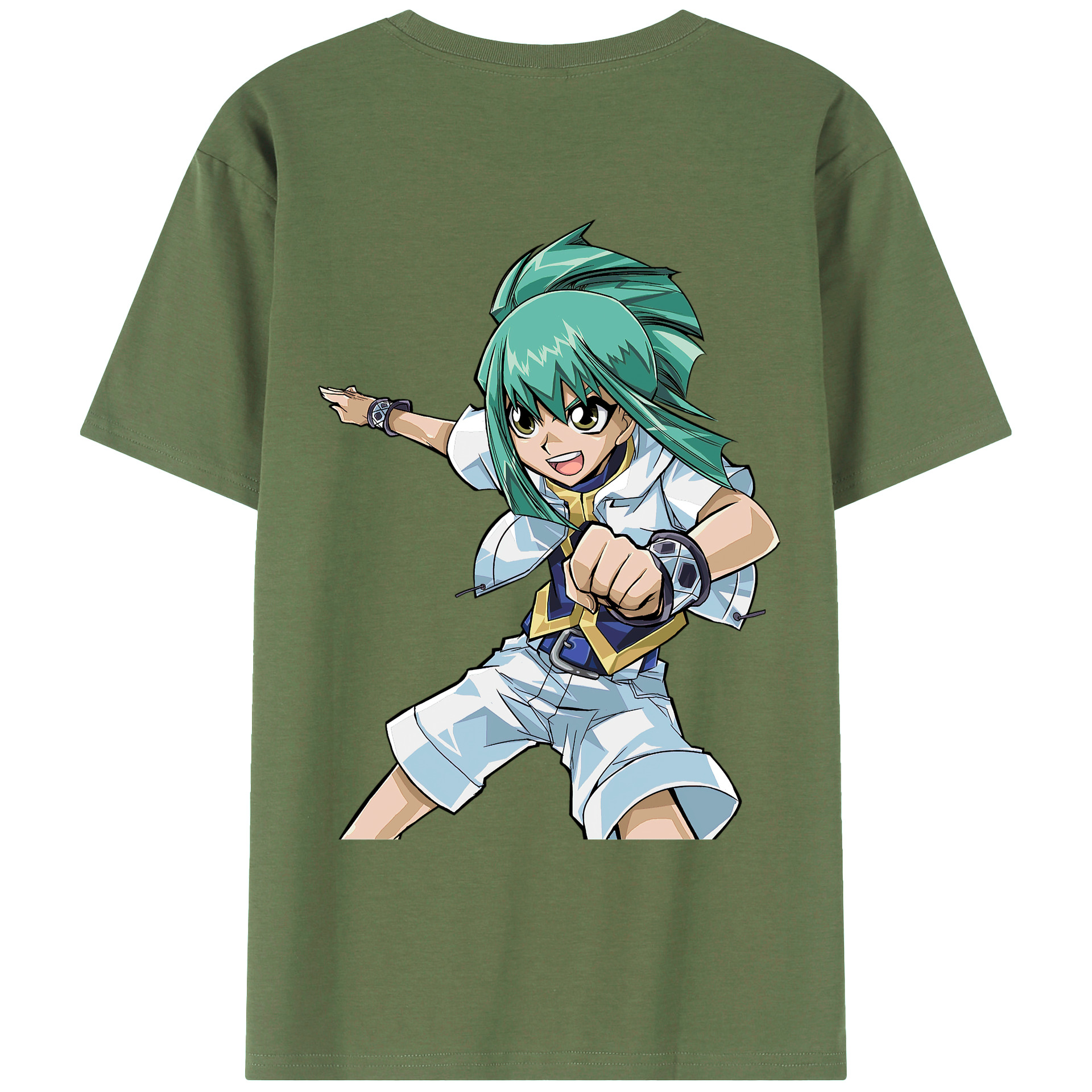 （画像用） 遊☆戯☆王 Yu-Gi-Oh! 綿100％ メンズ半袖Tシャツ（バックプリント） 通気性